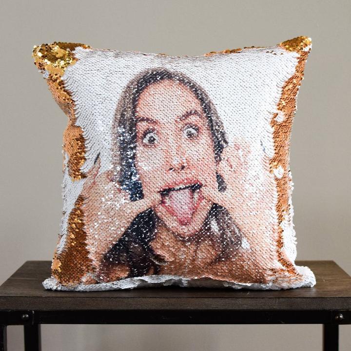 Custom image sequin pillowcase Custom image sequin pillowcase
